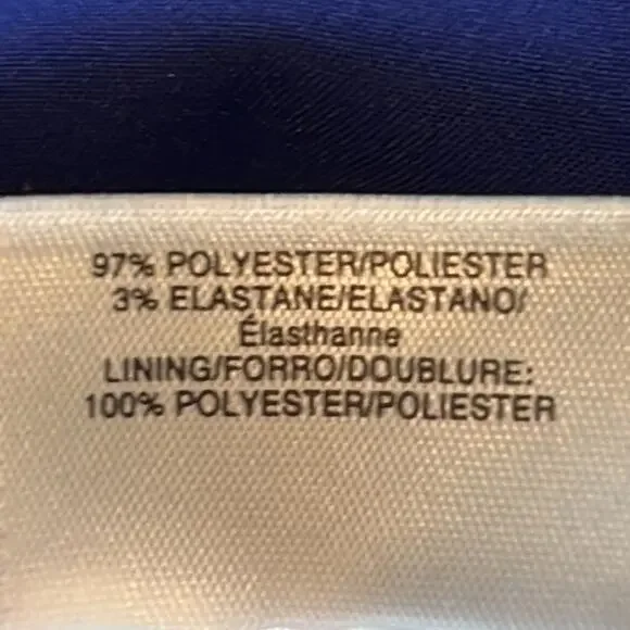 Kasper Blue Sheath Dress Office Sleeveless Plus Size 14W - Picture 6 of 8